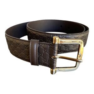Gucci monogram brown Belt size 80 brand new with box 💯 authetic